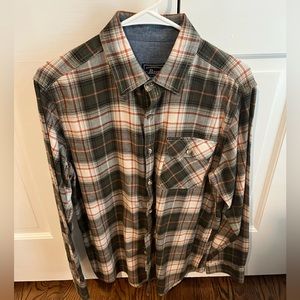Brown Plaid Flannel Shirt